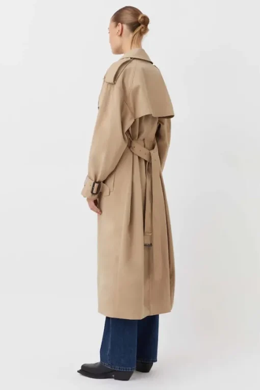 Evans Trench Coat Sand