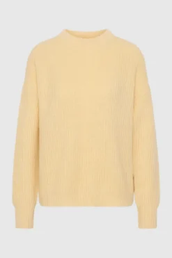 Fluffy Mohair Wool Jumper Lemon