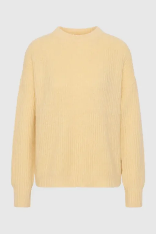 Fluffy Mohair Wool Jumper Lemon