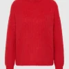 Fluffy Mohair Wool Jumper Red