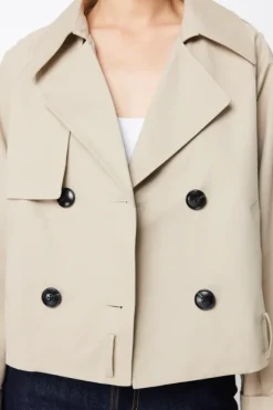Franklin Cropped Trench Natural