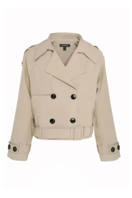 Franklin Cropped Trench Natural