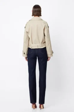 Franklin Cropped Trench Natural