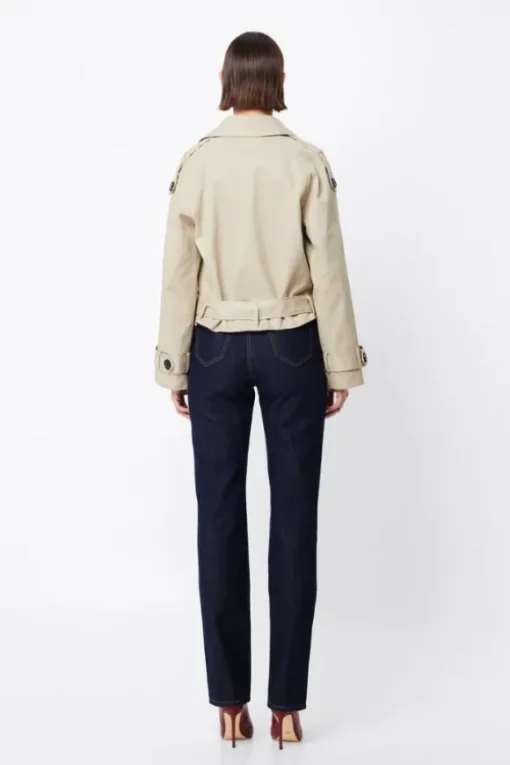 Franklin Cropped Trench Natural