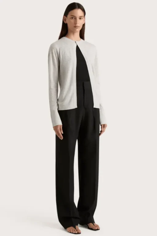 Frederikke Cashmere Cardigan Grey Marle