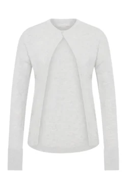 Frederikke Cashmere Cardigan Grey Marle