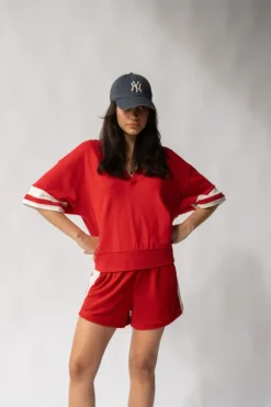 French Terry Shirt Cherry