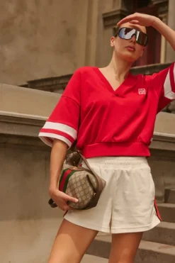 French Terry Shirt Cherry