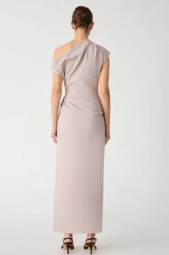 Gia Midi Dress Faded Silver