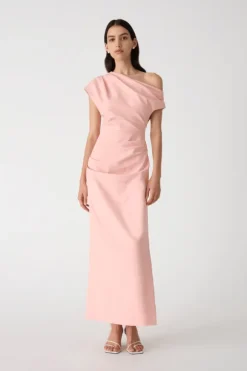 Gia Midi Dress Rose Quartz Pink