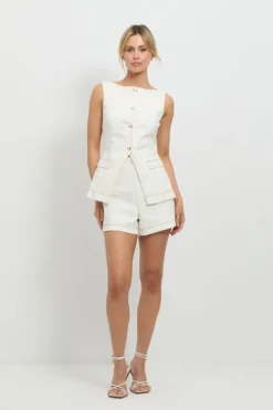 Good Vibes Top White