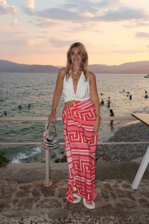 Greco Disco Sarong Pink