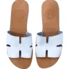 H Sandals White