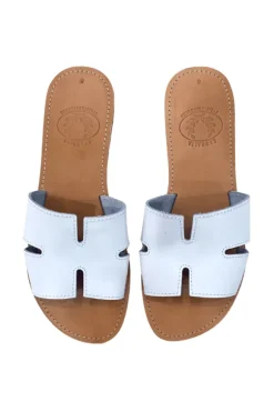 H Sandals White