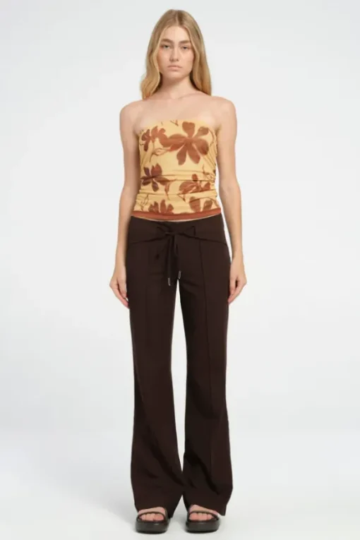 Harlow Polka Top Butter Floral