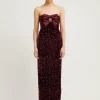 Harlynne Dres Merlot Sequin