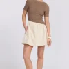 Haven Mini Dress Taupe/Cream