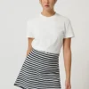 Helena Mini Skirt Stripe 2 Navy/White