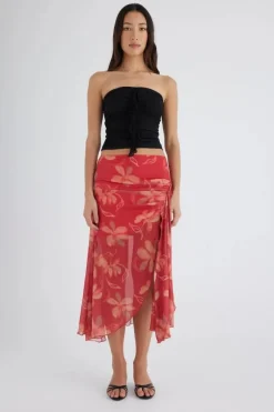 Holly Strapless Top Black