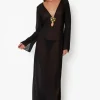 Hotline Heart Maxi Dress Black