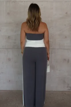 Hunter Pant Steel/White