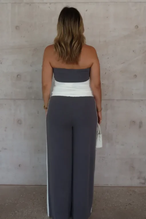 Hunter Pant Steel/White
