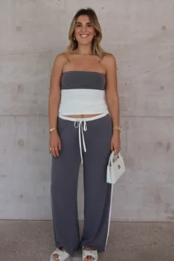 Hunter Pant Steel/White