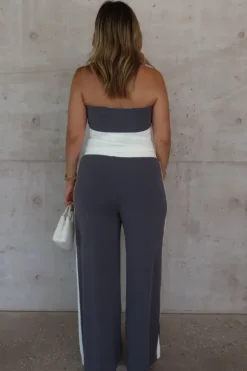 Hunter Pant Steel/White