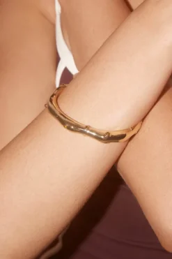 Iced Out Cuff Gold