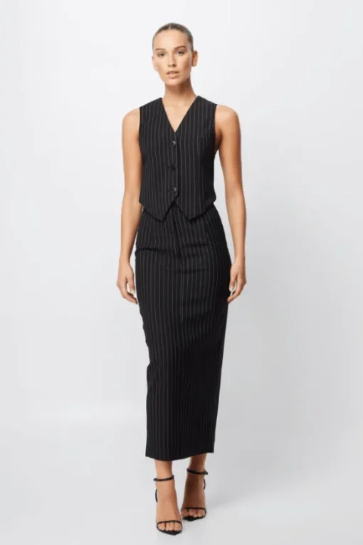 In Denial Vest Pinstripe