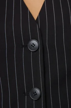 In Denial Vest Pinstripe