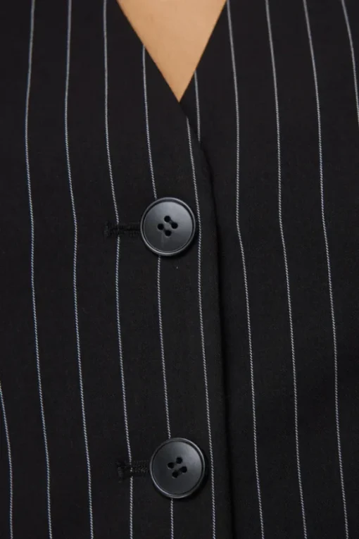 In Denial Vest Pinstripe