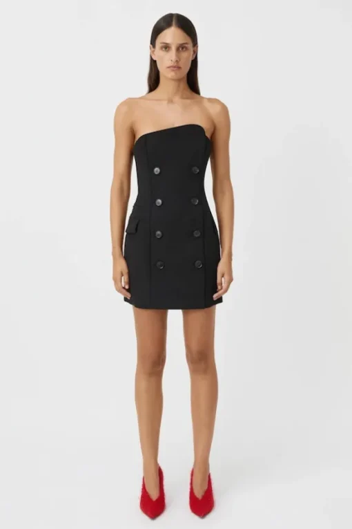 Izola Tailored Mini Dress Black