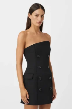 Izola Tailored Mini Dress Black