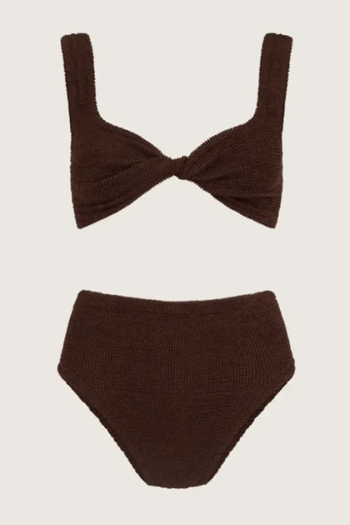 Jamie Bikini Metallic Chocolate