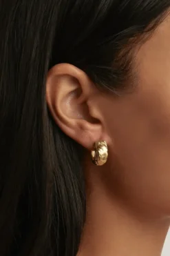 18k Gold Plated Drift Hoops