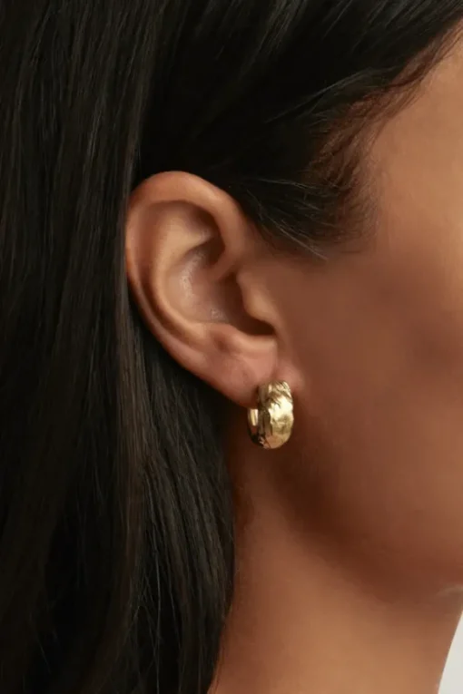 18k Gold Plated Drift Hoops