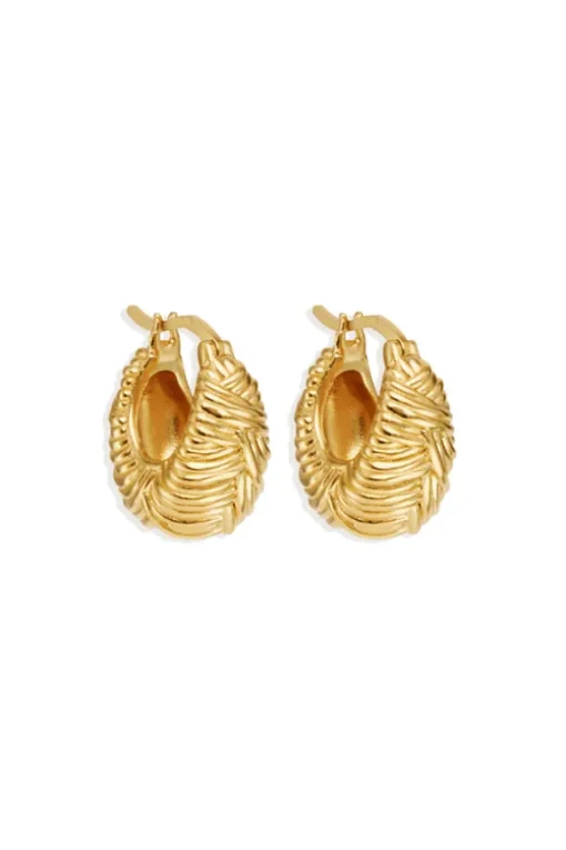 18k Gold Vermeil Entwined Hoops
