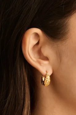 18k Gold Vermeil Entwined Hoops
