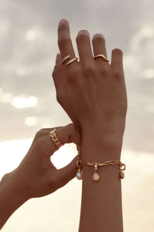 18k Gold Vermeil Gold Flow Of Life Ring