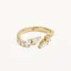 18k Gold Vermeil Gold Ocean Whisper Ring