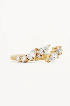 18k Gold Vermeil Gold Ocean Whisper Ring