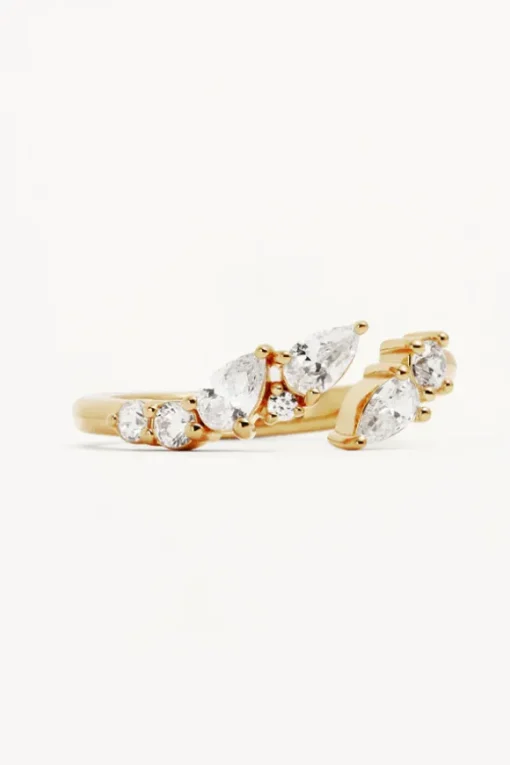 18k Gold Vermeil Gold Ocean Whisper Ring