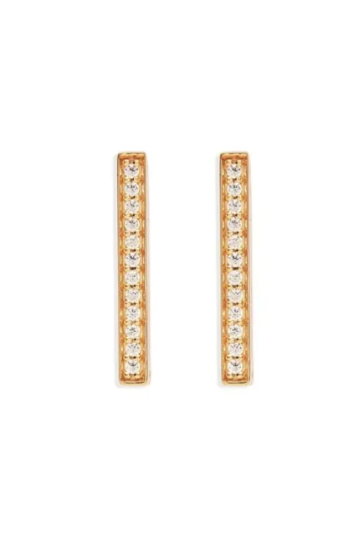 18k Gold Vermeil With Love Hoops