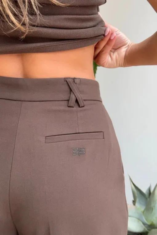 Kate Tailored Pant Cocoa