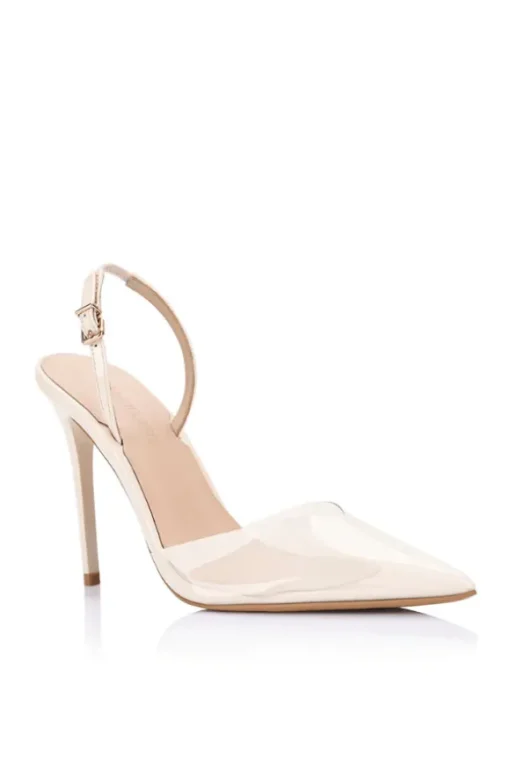 Kristen Pump Vinylite u0026 Ivory Patent Leather