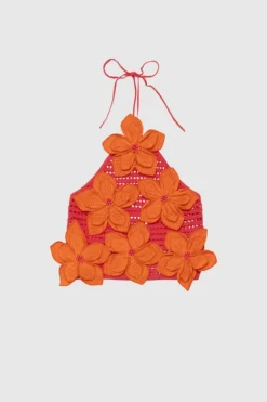 La Monada Knit Top Coral