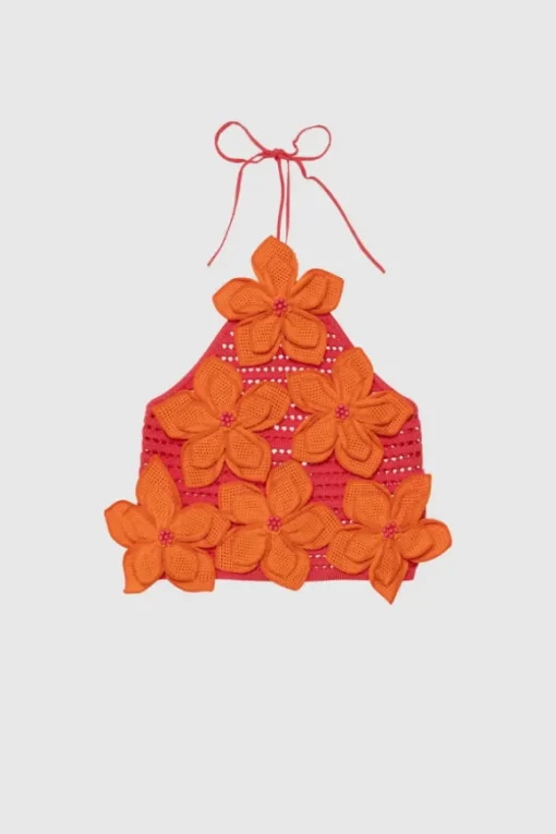 La Monada Knit Top Coral