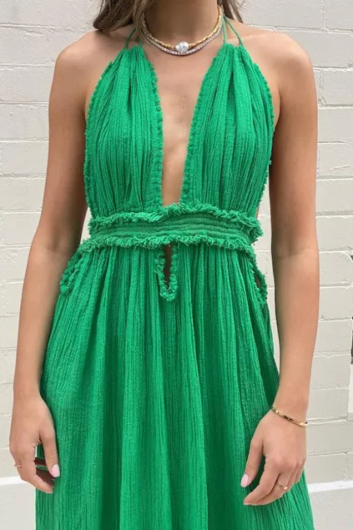 Lefkothea Dress Emerald