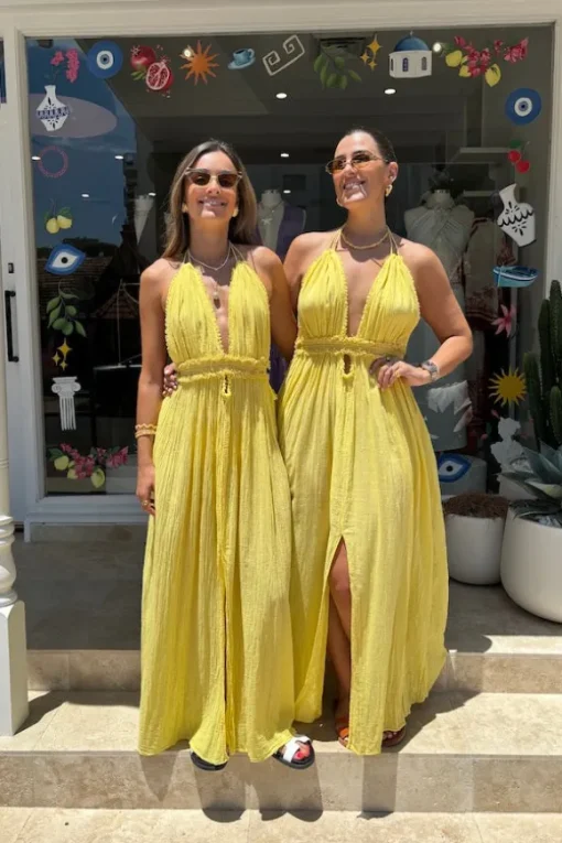Lefkothea Dress Lemon